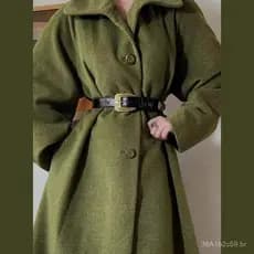 Cinto feminino vintage retrô da Sansuo com padrão de crocodilo, acessório decorativo versátil, estilo ins, com grande fi