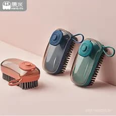 Escova de Limpeza com Dispensador de Líquido, Escova para Panelas, Escova para Lavanderia, Escova para Roupas, Cabeça de