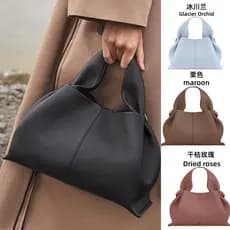 Bolsa de nuvem de couro genuíno francês Bolsa mensageiro Bolsa
