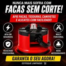 Amolador De Faca Manual Profissional Afiador Tesoura Alicate Canivete Compacto