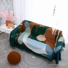 Capa de sofá de cobertura total, tecido à prova de vento e areia, almofada de sofá relaxante, capa protetora para sofá,
