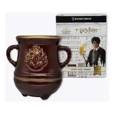 Caneca 3D Caldeirão Poção Hogwarts Dourada 400ml Presente Geek Decorativa Colecionável Harry Potter