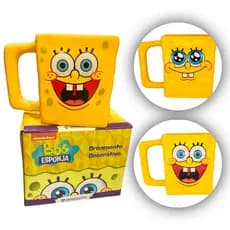 Caneca 3D Bob Esponja 450ml Geek Presente Criativo Decorativa