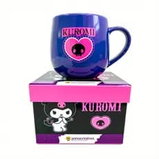Caneca Kuromi Hello Kitty 400ml Maggie Presente Fofo