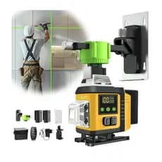 Nível Laser Verde 16 Linhas Autonivelante 2 Bateria Tela Lcd ENVIO IMEDIATO COM NF