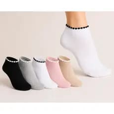 Kit 3 Até 12 Pares Meias Soquete Feminina 100% Algodão