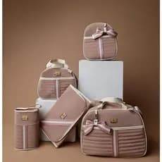 Bolsa Maternidade Luxo 5 Peças Moderna Térmica Impermeável Kit Davi Baby