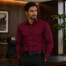 Camisa Social Microfibra Confort Uniforme Manga Longa Trabalho Masculina Comprida Não Amassa Lisa Elegante Botão