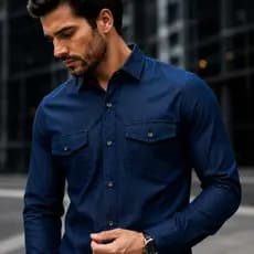 Camisa Social Dins Elegante Para Negócios Executivo Trabalho Escritório