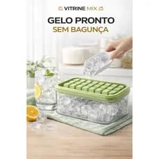 Moldes de Gelo com Liberação em Um Clique para Facilitar o Seu Dia a Dia