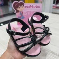Sandália Molekinha Menina Conforto Estilo Bebê Moda Leve Promoção Barato