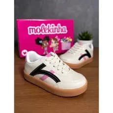 Tênis Infantil Menina Molekinha Casual Escolar Estilo Moda Leve Conforto 2582.103 Promoção Barato