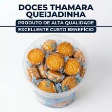 Queijadinha Tradicional Doce de Coco Pote com 20 Unidades Macia Sabor Caseiro 700g Promoção