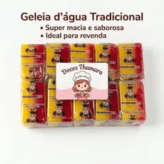 Geleia D´Água Tradicional Thamar Doce de Amido 95g Kit 20 Unidades Peso Total 1,9kg