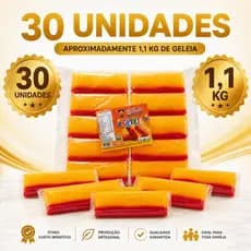 Geleia D Agua Brasil Copa Colorida 30 Unidade 1,1Kg Doce Macio Sabor Que Colorido Delicioso Mundo