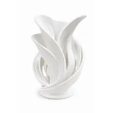 Vaso Decorativo Moderno Branco Design Abstrato Para Sala e Escritório Aparador Mesa de Centro Decoração Luxo