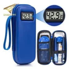 Caixa Refrigeradora de Insulina para Viagem - Grande Capacidade, Maleta Térmica Portátil