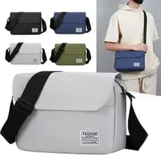Bolsa Carteiro De Lona Da Moda Masculina Japonesa Simples E Retrô Versátil Com Crossbody De Ombro Feminina De Grande Cap