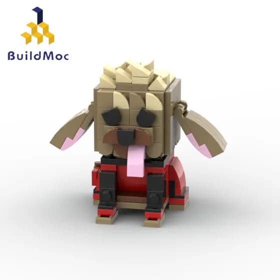 Dogpool Brickheadz Blocos De Construção Montagem Brinquedos Presentes 129 Pcs Tijolos Deadpool E Wolverine