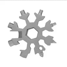 Realmente prático!Chave de floco de neve multifuncional ferramenta aço octogonal hexágono 18 em 1 Mini chave Universal