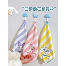 Toalha de mão para cachorro canela, toalha de mão fofa para cozinha, absorve água, sem fiapos, toalha de mão de lã Coral