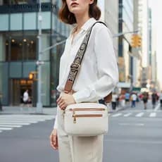 LOF Retro Fashion Classic , Bolsa Multifuncional Feminina Crossbody Com Alça De Ombro Zíper Quadrada Pequena