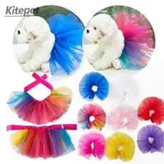 Novo Vestido De Cachorro Princesa Tutu Saia Fêmea Gaze De Estimação Festa Roupas De Verão Casamento Fantasia De Desempen