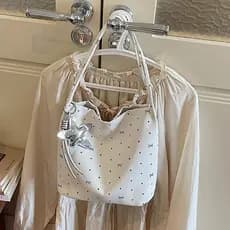 Nova Bolsa Feminina Coreana De Bolinhas