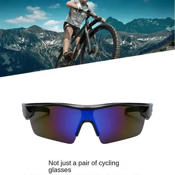Óculos de Sol para Caminhadas ao Ar Livre, Óculos de Sol Portáteis, Óculos de Sol para Ciclismo com Visão Noturna, Uniss