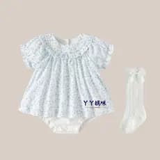 Macacão de princesa para banquete de cem dias para bebê