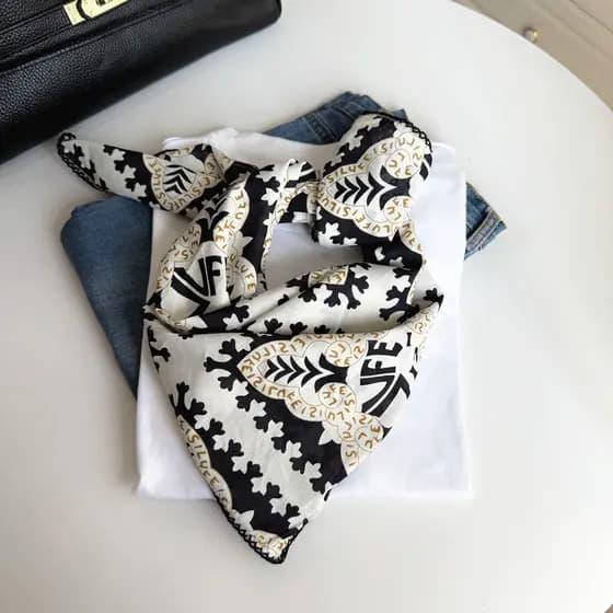 Primavera verão moda preto novo estilo puro algodão pequeno lenço quadrado cintura lenço de seda pescoço proteção pescoç