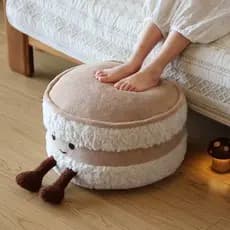 Pão bonito sentado cais sala de estar tapete Tatami Futon almofada casa preguiçoso piso sofá Footstool sapato mudando fe