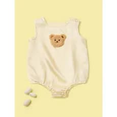 100% seda amoreira bebê urso macacão de seda pijamas roupas de seda do bebê macacão bebê recém-nascido macacão