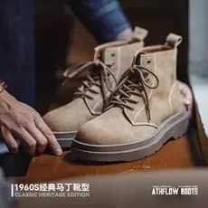 Botas Martin modernas Retro botas gerais 2026 outono novo estilo Melade Mid-Cut botas curtas All-Match botas masculinas