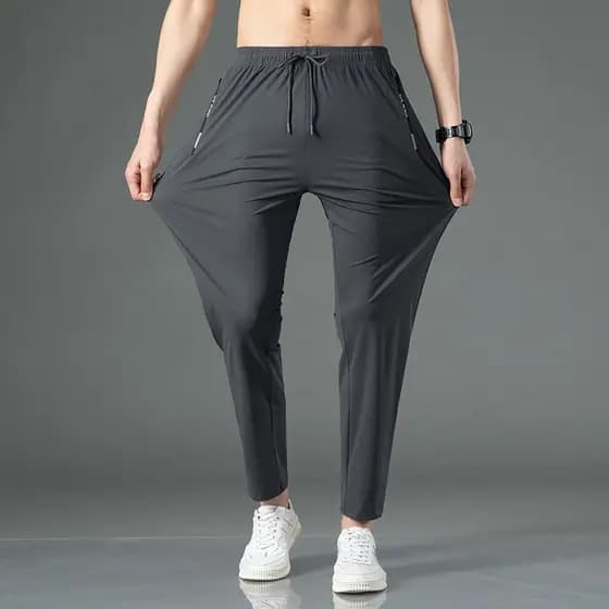 Verão gelo seda impresso Leggings calças masculinas esportes casuais tornozelo comprimento calças tamanho grande meninos