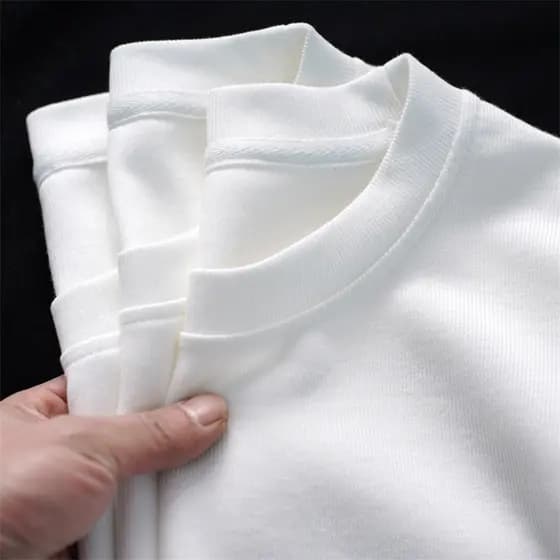 Camiseta masculina de cor sólida de manga curta 210g algodão puro pesado de alta qualidade cinza meia manga verão solto
