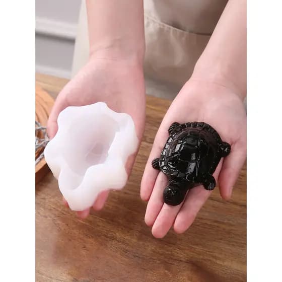 Forma de tartaruga pasta de tartaruga molde caseiro creme pudim Silicone em forma de queima de grama DIY ferramenta de s