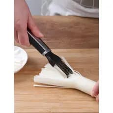Com capa protetora Cebola desfiada Ferramenta útil Máquina comercial doméstica de cebola desfiada Cortador de vegetais m