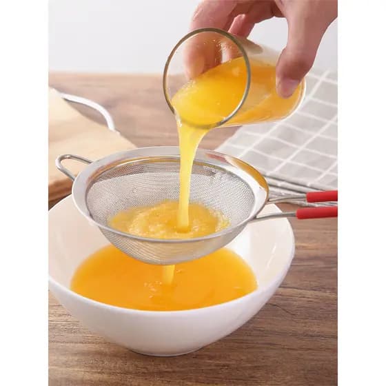 Coador de aço inoxidável malha de filtro de leite de soja alimentos complementares leite chá suco peneira remover resídu