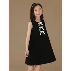 Haya Roupas infantis Roupas infantis de verão Colete preto Saia Meninas Vestido Meninas Saia Desempenho Roupas formais S