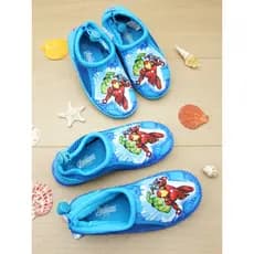 Crianças ao ar livre rio-trating sapatos menino vadear sapatos de praia dos desenhos animados malha cômica respirável de