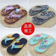 Moda de alta qualidade meninos meninas médio grande crianças pano cinto flip-flops flip-flops