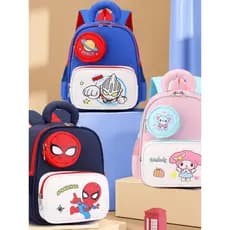 Mochila escolar de desenho animado para bebês, mochila escolar novo estilo para meninos, leve, pequena e média, mochila