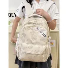 Casual All-Match mochila de viagem leve feminino estudantes do ensino fundamental estudantes do ensino médio mochila de