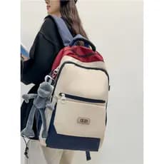 Nova mochila escolar multicamadas feminina estudante simples júnior estudante do ensino médio mochila de grande capacida