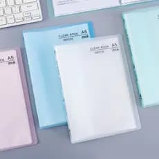 Inserção de livro de informações A5, transparente, multicamadas, 60 páginas, cartão de conta, estudantes usam pasta de a