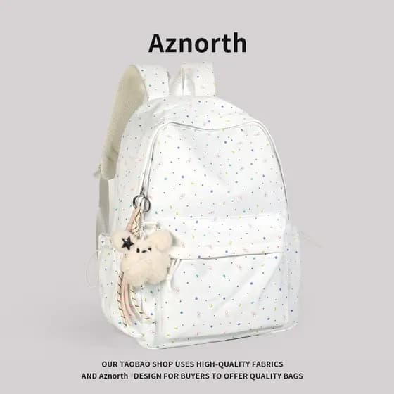 AZN novo produto mochila feminina estudante do ensino médio estudante do ensino médio grande capacidade mochila menina C