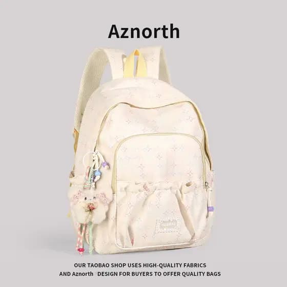 AZN novo produto mochila feminina estudante do ensino médio mochila de alto valor 2026 novo estilo ins estilo mochila de