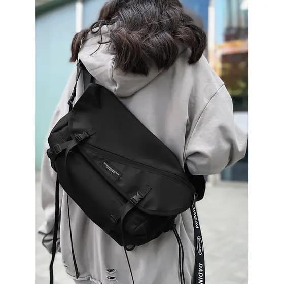 2.28 Huaxi Novo Produto Bolsa Mensageiro Street Wear ins Estilo Esportivo Bolsa de Ombro Feminina Estudante Universitári