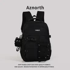 AZN novo produto mochila feminina de alta aparência high School estudante universitário mochila grande capacidade mascul